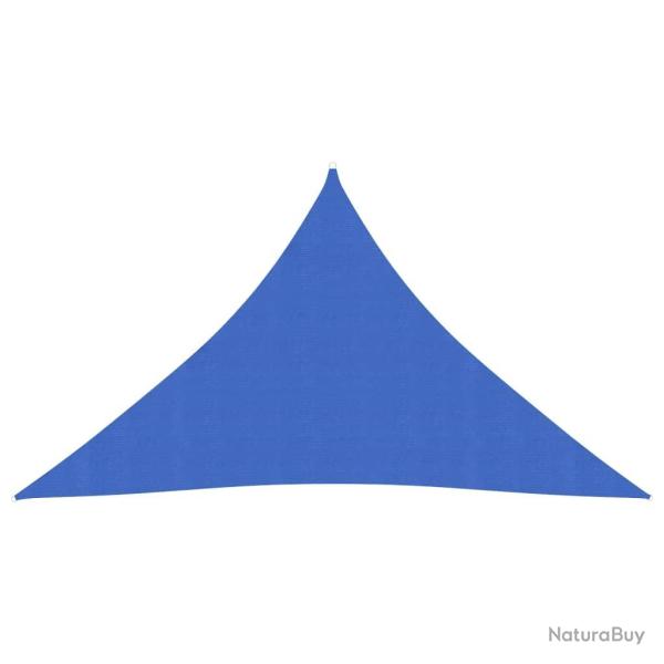 Voile toile d'ombrage parasol 160 g/m� PEHD 3,5 x 3,5 x 4,9 m bleu 02_0009058