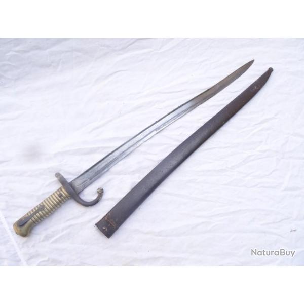 202) lot ba�onnette chassepot compl�te