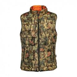 Gilet de chasse Percussion Warm R&eacute;versible Ghost Camo