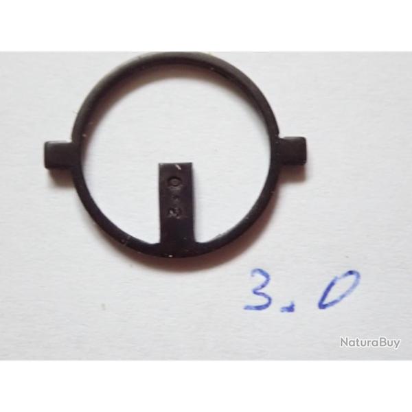 Insert, iris, grain de Tunnel de dioptre Suisse. Diam�tre 16,9. N� 3.0  Diopter Blockkorn