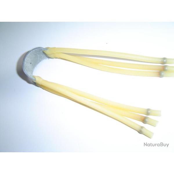 Accessoire fronde - pochette avec 6 brins porteur bille pour lance pierre ou fronde