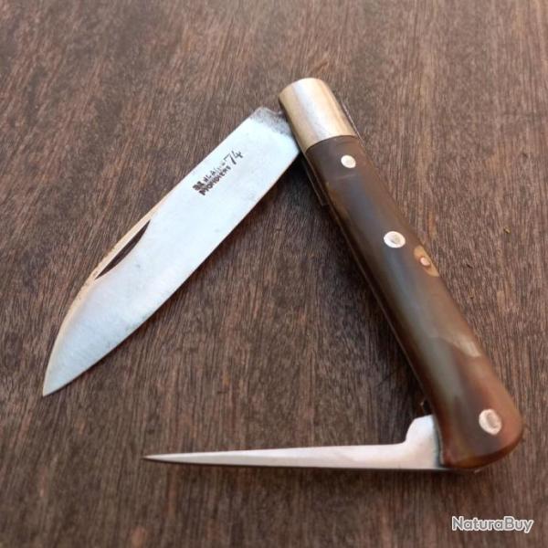 Ancien Couteau R�gional YSSINGEAUX 2 Pi�ces  ST JOANIS MONDIERE 74 Manche en Corne