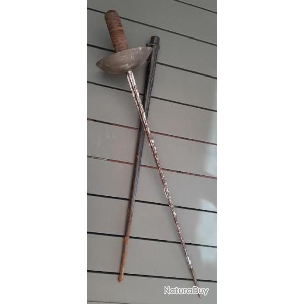 Artisanat Poignard Ep�e tranch�e Ba�onnette Lebel Rosalie Guerre 1914-1918 France ORIGINAL WWI