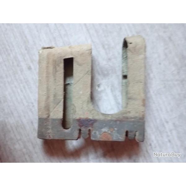 Clip, lame chargeur de couleur blanc + �vid� (RARE) pour Rubin Schmidt 1889