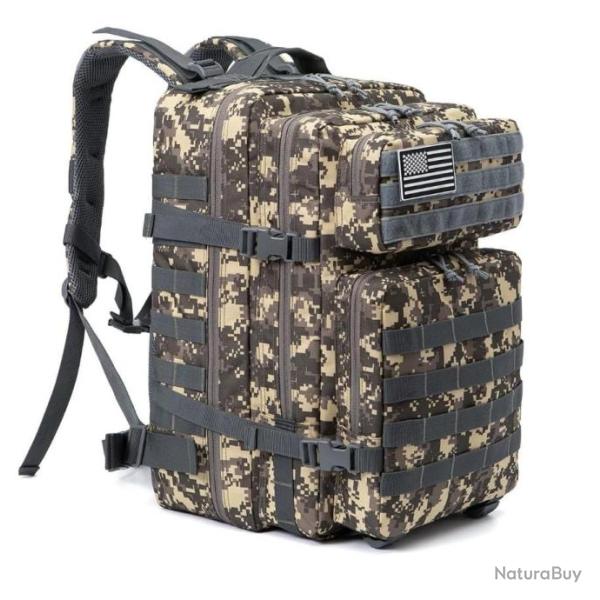 Sac � Dos Militaire Tactique 45LGrande Capacit� Molle Chasse P�che Trekking Randonn�e Escalade