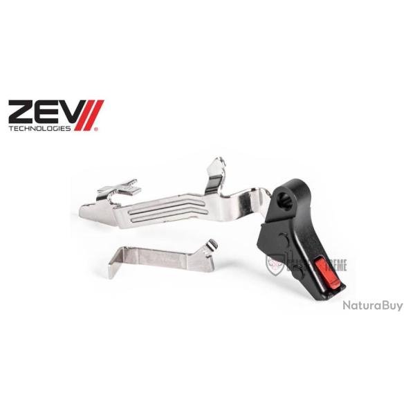 D�tente ZEV Pro Flat Face BAR KIT pour Glock Gen5 - rouge