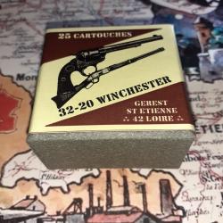 32-20 Winchester (Gerest St Etienne): Reproduction boite munitions (vide) Collection GU 10719895