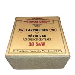 38 SW ou Smith & Wesson: Reproduction boite cartouches (vide) SFM 10719911