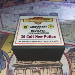 38 Colt N.P. (St&eacute; Fran&ccedil;aise Munitions): Reproduction boite cartouches (vide) collection SFM 10719911