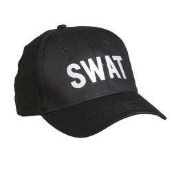 CASQUETTE BASE-BALL NOIRE &acute;SWAT&acute;