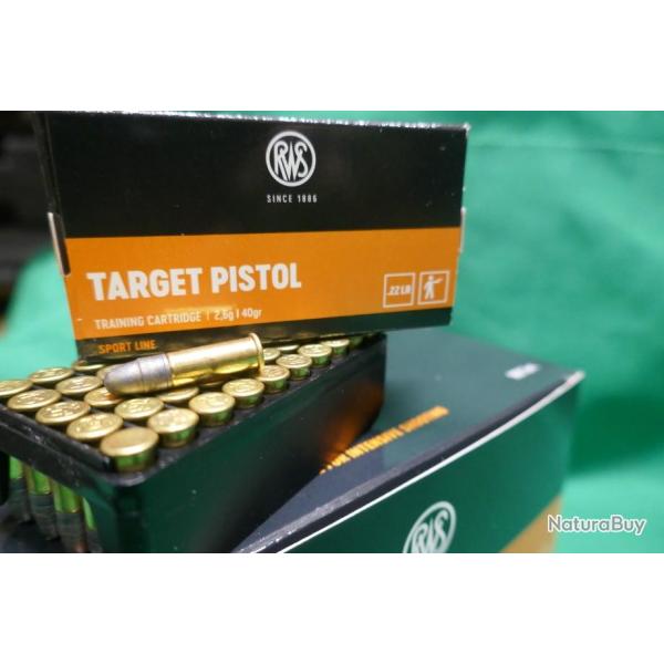 Balles 22LR RWS TARGET PISTOL boite de 50