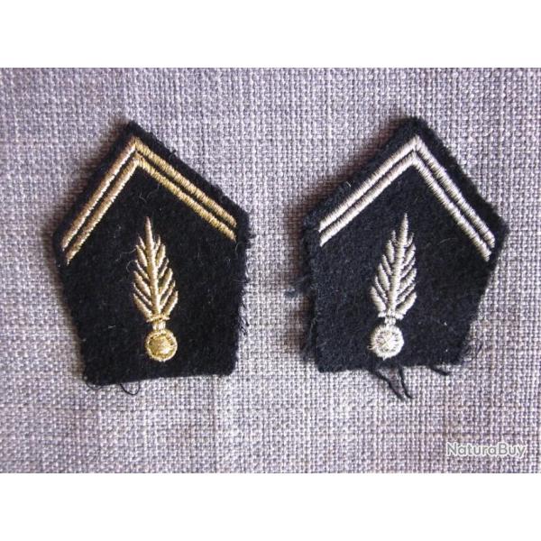 Lot d'�cussons de col Gendarmerie