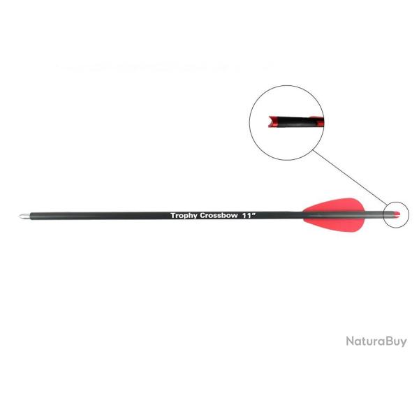 Fl�ches carbone Trophy Hunter Crossbow 11" pour pistolets arbal�te