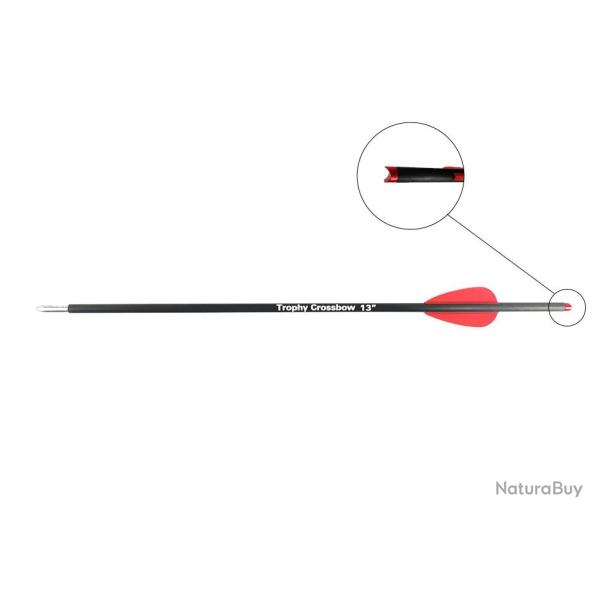 Fl�ches carbone Trophy Hunter Crossbow 13" pour pistolets arbal�te