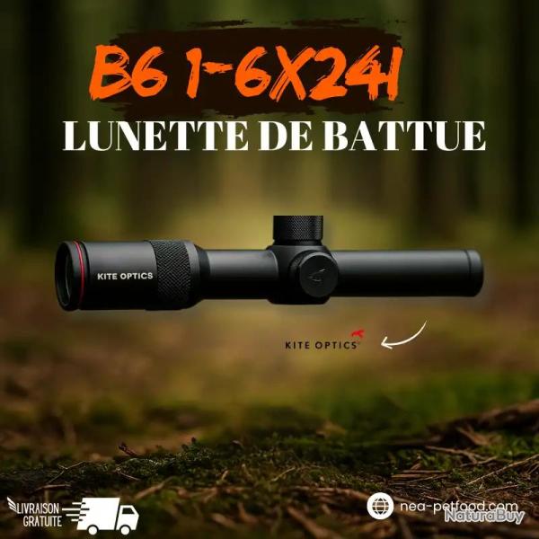 B6 1-6X24I Lunette de battue KITE OPTICS ret.4A-I Lumineux