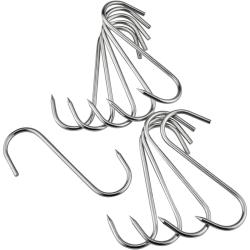 Crochet en S en acier inoxydable - Lot de 10 (Mod&egrave;le: Supporte une charge de 45 kg - Longueur 14 cm,