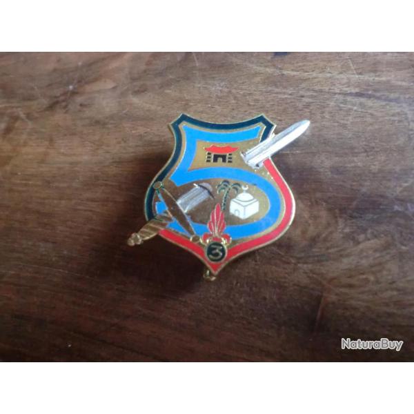 insigne REI / 2 BATAILLON / 5eme Cie R74