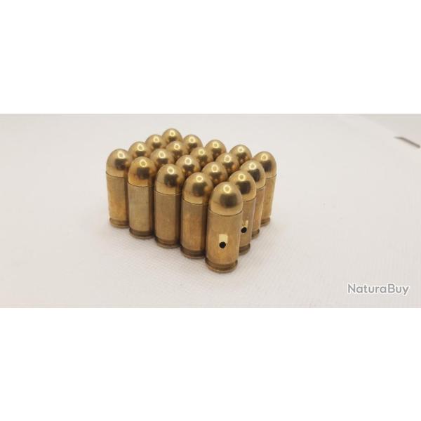 Lot de 25 Balles neutralis� de cal.45 ACP .45 Auto pour d�coration INERTE NEUTRA