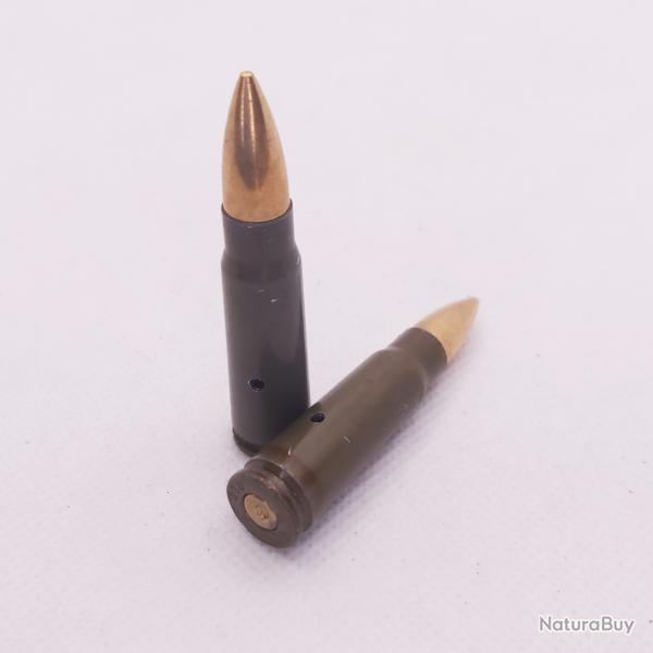 Balle neutralis� de 7,62mm AK47 SKS 7.62x39mm Kalachnikov d�coration INERTE NEUTRA