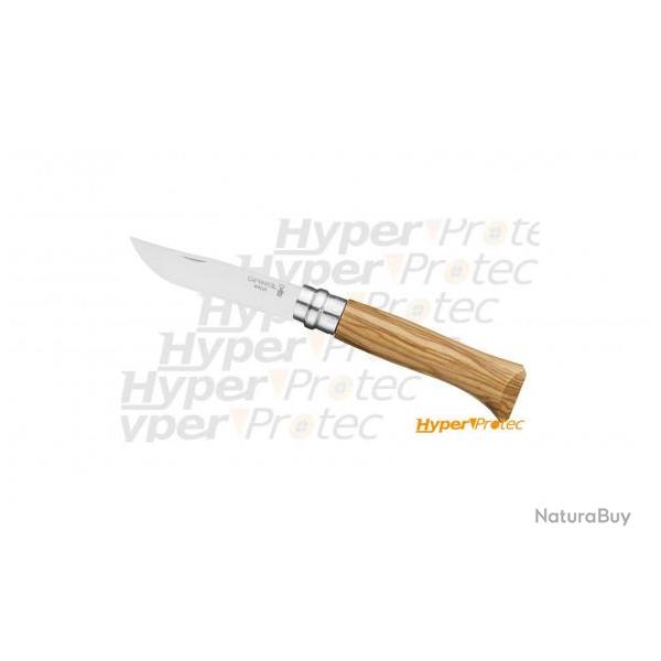 Couteau pliant Opinel n�8 lame inox manche bois d'olivier