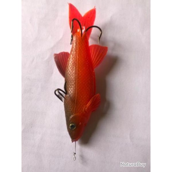 1 leurre mino rouge n5 11 cm arm� Mepps peche rivi�re carnassier