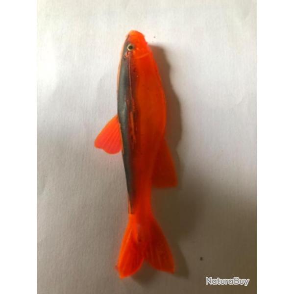 1 leurre mino rouge n4 8 cm nu Mepps peche rivi�re carnassier