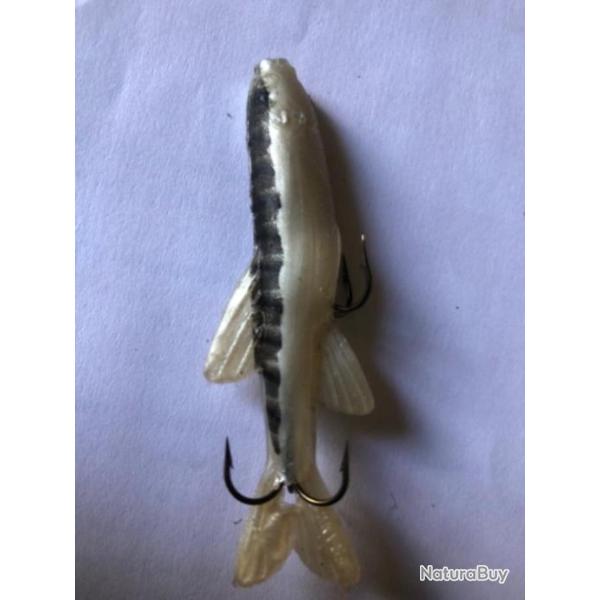 1 leurre mino naturel  n3  7 cm arm� Mepps peche rivi�re carnassier