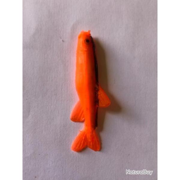 1 leurre mino rouge n1  5 cm nu Mepps peche rivi�re carnassier