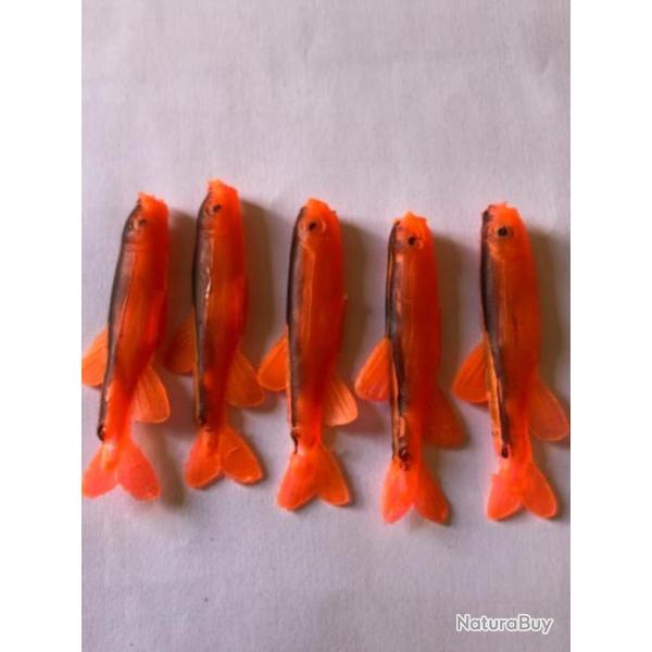 5 leurre mino rouge n1  5 cm nu Mepps peche rivi�re carnassier