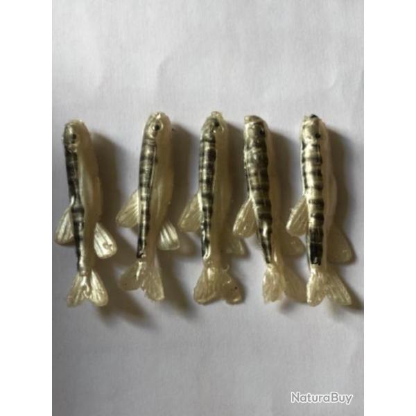 5 leurre mino naturel n1  5 cm nu Mepps peche rivi�re carnassier