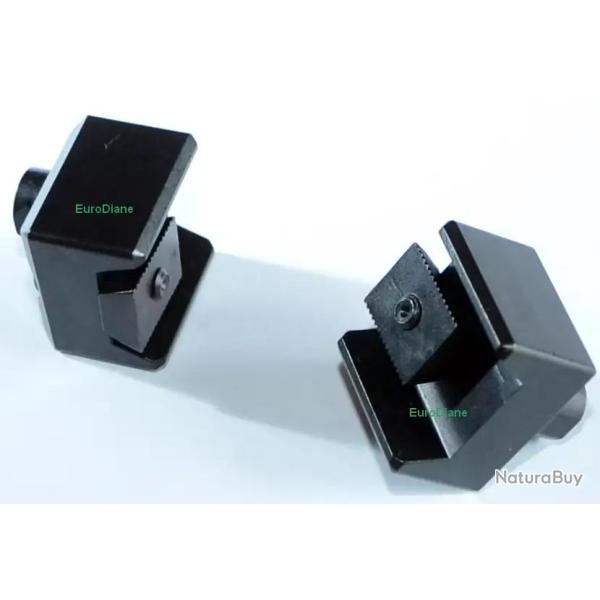 Montage pour rail ZM Zeiss, Schmidt & Bender, Leica, ect......., sur bases Leupold QR