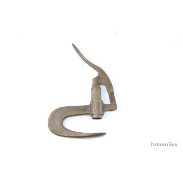 Ancien emporte pice manuel / pince pour rondelle carton, rechargement cartouche chasse collection