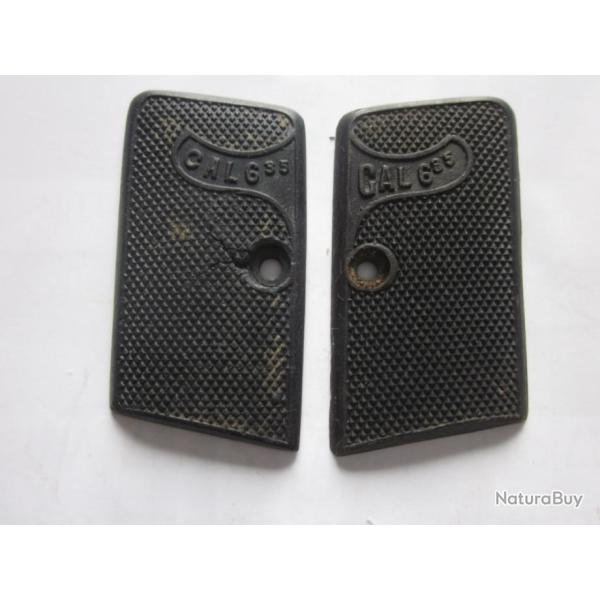 Paire de plaquettes pour PA 6,35 mm de type Browning 1906, baby et autres d�riv�s (1)  - (P17)