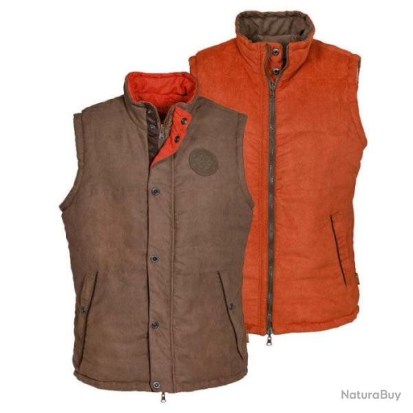 Gilet matelass� reversible Idaho Beaver Marron Orange