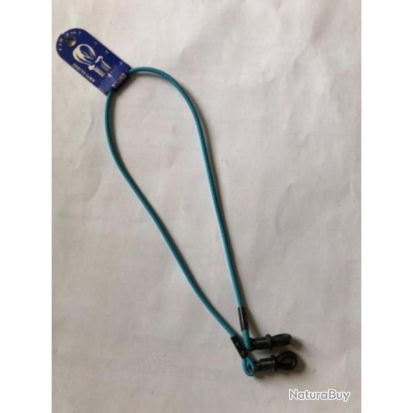 1 cordon de lunette , �lastique bleu clair 33 cm p�che mouche