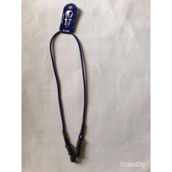 1 cordon de lunette , �lastique violet 33 cm rovord p�che mouche