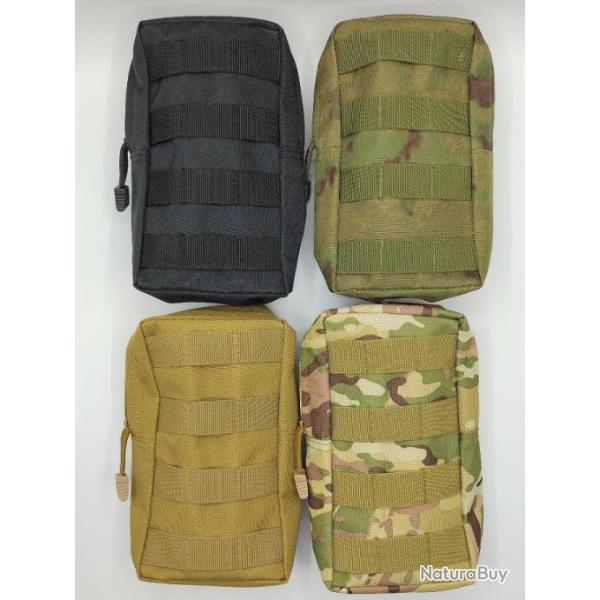 Pochette pour ceinture / sac � dos - Militaire - Passant Molle - 11cm x 20cm.