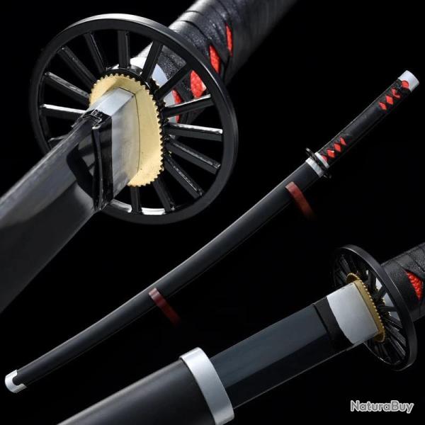 Katanas traditionnel japonais en acier 1045 noir, forg� � la main