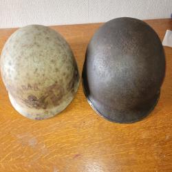 LEANER US ET CASQUE USM1  DE  PERSONNEL QUI CHARGER ET DECHARGER LES BATEAUX PENDANT LA 2EME GUERRE