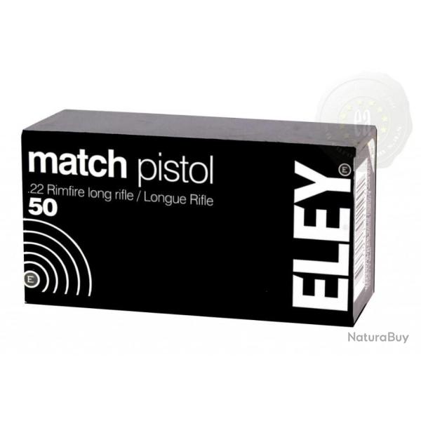 Munitions Cal.22LR Eley MATCH pistolet par 50