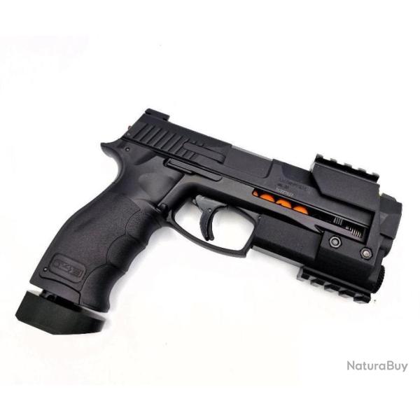 T4E HDP 50 - Rails picatinny 4 emplacements avec chargeur 4 + Grip de d�montage et de percution