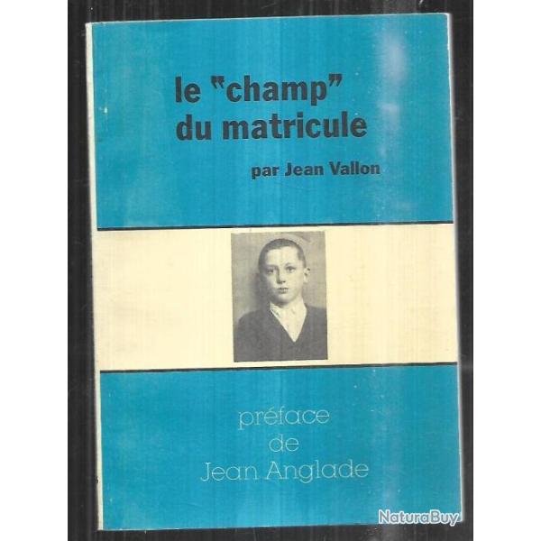 le champ du matricule par jean voiron assistance publique
