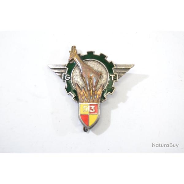 Insigne 513 Groupe de Transport, 513 GT 53, type 2, mail, guilloch, Drago  gauche G1508