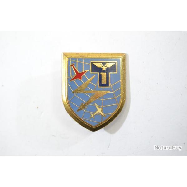Insigne Groupe Transmissions 90 - 351, METZ, Delsart A556 dos grenu, pastille ronde