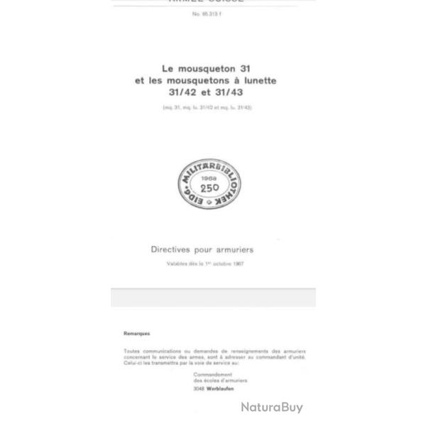 Manuel directive d'armurier pour mousqueton 31