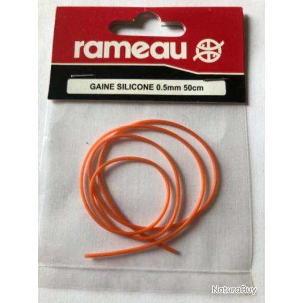 1 sachet gaine silicone 0,50 mm 50 cm rameau p�che coup