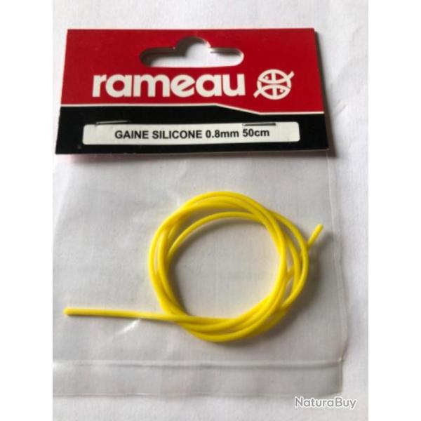 1 sachet gaine silicone 0,80 mm 50 cm rameau p�che coup