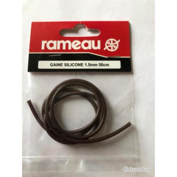 1 sachet gaine silicone 1,5 mm 50 cm rameau p�che coup