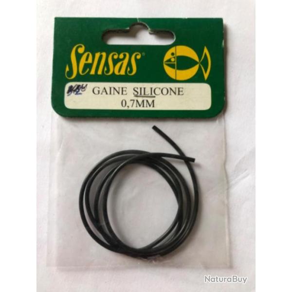 1 sachet gaine silicone 0,70 mm Sensas  p�che coup