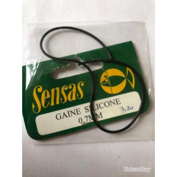 1 sachet gaine silicone 0,70mm 22 cm sensas p�che coup occasion